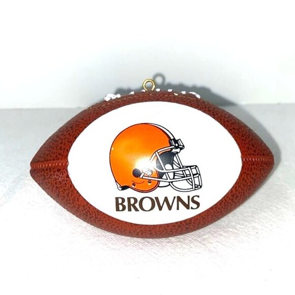 NFL Cleveland Browns Football Christmas Tree Ornament Topperscot - Picture 1 of 7